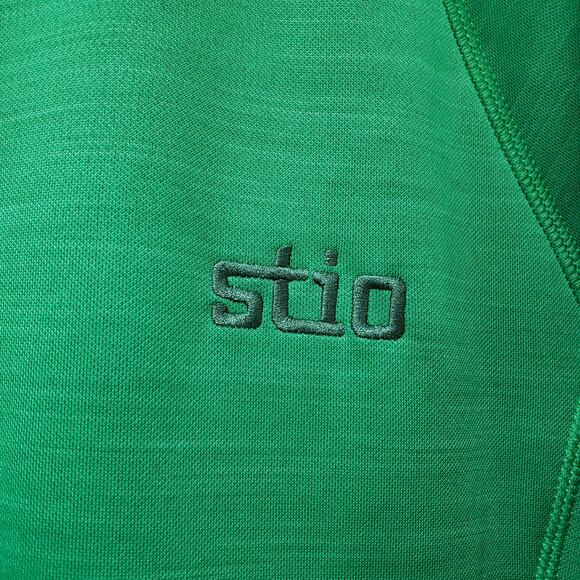 STIO Men's Size XL 1/2 Zip LS Pullover Micro Fleece Lined Green *Flaw* - Picture 3 of 14
